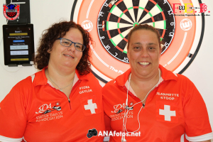 WDF Europe Cup 2022: Ladies Pairs - Fiona Gaylor and Jeannette Stoop (Switzerland), Photo by ANAfotos.net